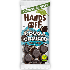 Hands off my chocolate - lískooříšková čokoláda, kakaové sušenky, 100 g expirace